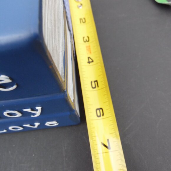 Plow & Hearth Set of Illuminated Ceramic Books in Blue - Picture 2 of 5